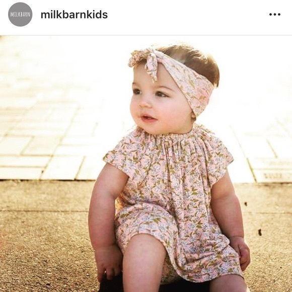 LAST CHANCE! NWT - Milkbarn Rose Elephant Dress + Headband - Picture 6 of 8